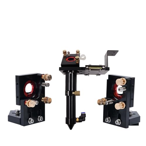 CO2-Laserkopf-Set, Linse D20, Länge 50,8/63,5/101,6 mm, integrative Halterung, Spiegel Dia.25 for Laserschneidmaschine(Set2,D20 50.8mm) von MIELEU