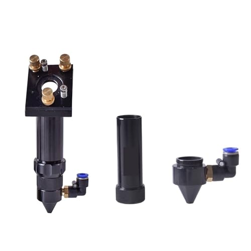 CO2-Laserkopf-Set mit Linsengerät und 3. Spiegelhalterung und Luftdüse, CO2-Laserjet for mechanische Teile von Lasermaschinen(Red,50.8_A3-B) von MIELEU