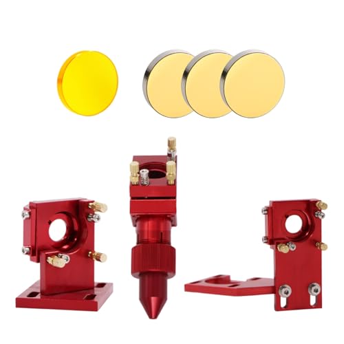 CO2-Laserkopfsatz ZNSE-Linsendurchmesser 12/18/20 mm Si-Spiegeldurchmesser 20 mm for K40-Lasergravur- und Schneidemaschine(PVD_SET A D12 F50.8) von MIELEU