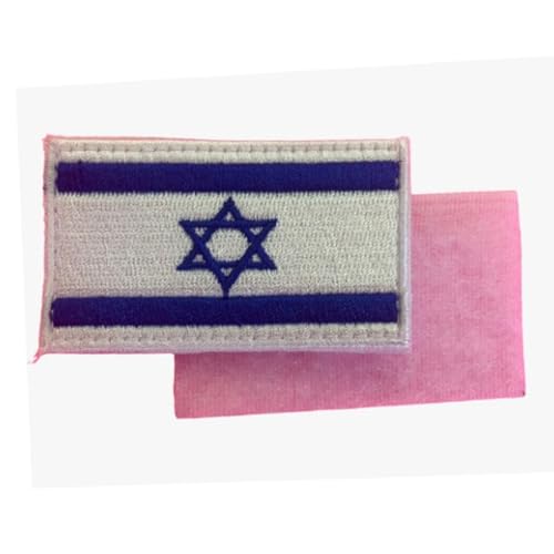 MIG Atlanta Aufnäher mit Israel-Flagge, bestickte Israel-Flaggen, Haken und Schlaufe, 6,3 x 3,8 cm von MIG Atlanta