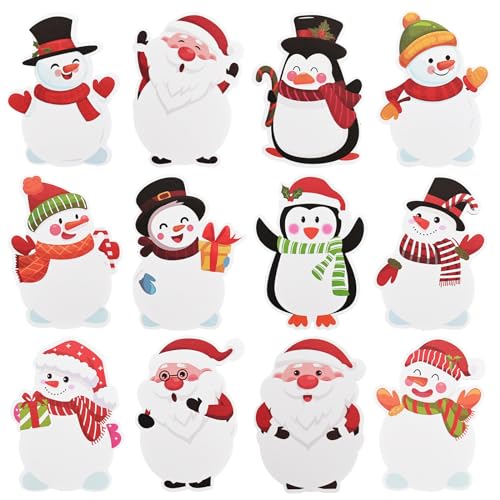 240 Blätter Sticky Notes 110×80 mm Haftnotizzettel Weihnachts-Serien Klebezettel Muster Für Weihnachtsmann Pinguin Schneemann Kennzeichnung Von Bürodokumenten Haftnotizen von MIGIFTDY