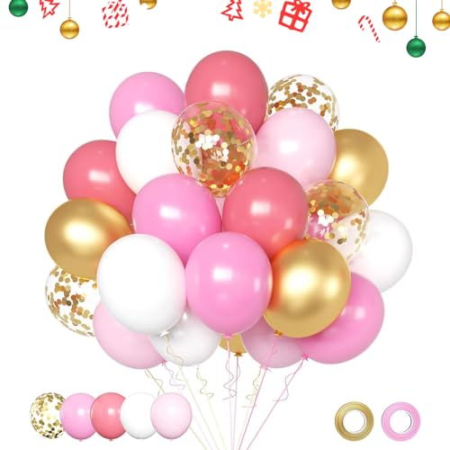 Luftballons Set 30 Stück Helium Latexballon und 2 ballon strip Konfetti Ballons Luftballons hochzeit Set Party Deko für Geburtstag Hochzeit Jahrestag Graduierung Jubiläumsfeier (Farbe 1color) von MIGIFTDY