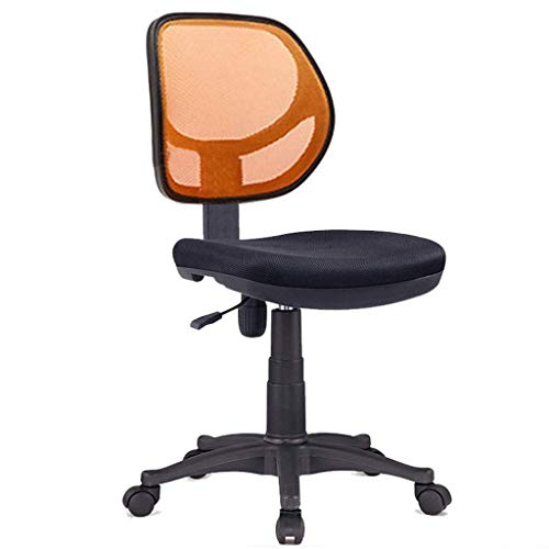 MIIKHI Bürostuhl, 360° drehbar, höhenverstellbar, Netzstoff, Chefarbeits-Computer mit gepolstertem Sitz, ergonomisches Design, Schreibtischstuhl (Orange) von MIIKHI