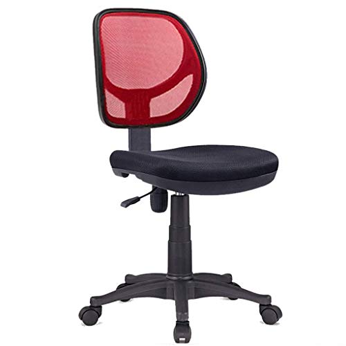 MIIKHI Bürostuhl, 360° drehbar, höhenverstellbar, Netzstoff, Chefarbeits-Computer mit gepolstertem Sitz, ergonomisches Design, Schreibtischstuhl (rot) von MIIKHI