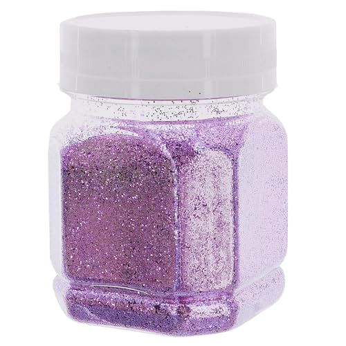 Schimmernder Glitzerpuder Glitzer-Pulver zum Basteln und Verzieren von Karten, hohe Reflexion, bunter Glitter für Kunsthandwerk Wandgestaltung Dekorationen (rosa, 115g) von MIJOMA