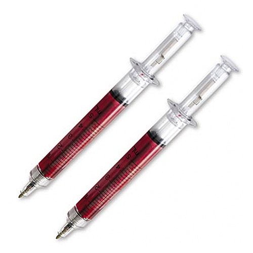 Kugelschreiber in Spritzenform SYRINGE PEN - 2er Set von MIK funshopping