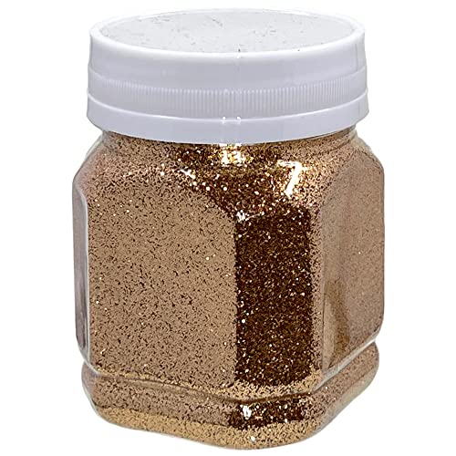 Schimmernder Glitzerpuder Glitzer-Pulver zum Basteln und Verzieren von Karten, bunter Glitter für Dekoration (Kupfer 115g) von MIK funshopping