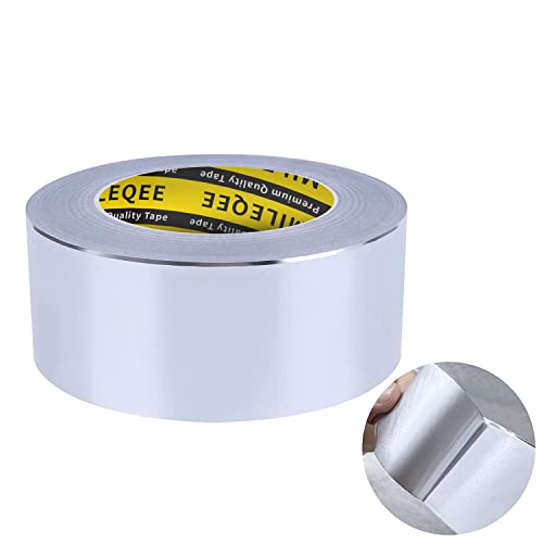 MILEQEE Aluminium Klebeband 50 mm x 50 m Aluband Reparaturband selbstklebendes Aluminium wasserdichtes Alu Klebeband zum Reparieren von Metalloberflächen von MILEQEE