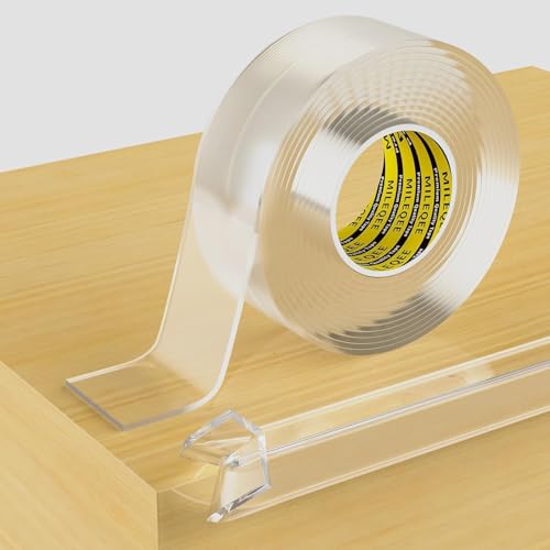 MILEQEE Clear Edge Protector Strip,25mm×2m, Scharfe Kante Wrap Cover Tape, selbstklebend Schutz Stoßfänger Guards für Schrank Tür Schreibtisch Glas Tisch Bett Möbel, Küche Arbeitsplatte, wasserdicht von MILEQEE