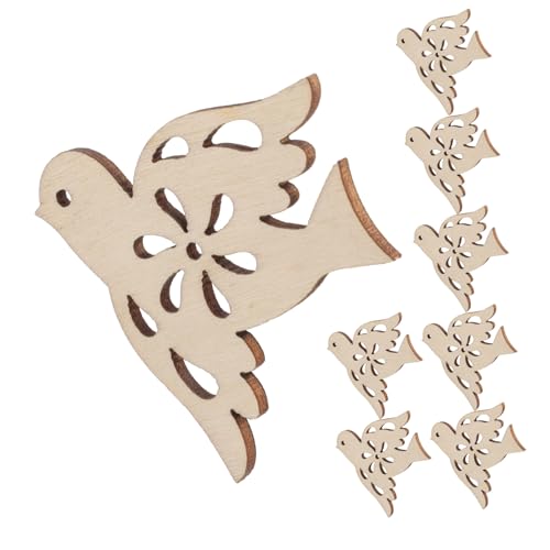 MINAOLULUS 20Stücke Unvollendete Holztauben für DIY Bastelprojekte Holzscheiben mit Hohldesign für Verzierungen Sicher und Langlebig und Erwachsene MINAOLULUS 20Stücke Unvollendete Holztauben für DIY Bastelprojekte Holzscheiben mit Hohldesign für Verzierungen Sicher und Langlebig und Erwachsene von MINAOLULUS