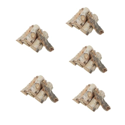 MINAOLULUS 40 Stk Weihnachtsholzstöcke Tank Halter Fälschung Abs Hochzeitsdekoration kinder bastelset zierleisten holz angelrolle Foto-Requisiten für Weihnachten natürliche Holzblöcke Hölzern von MINAOLULUS