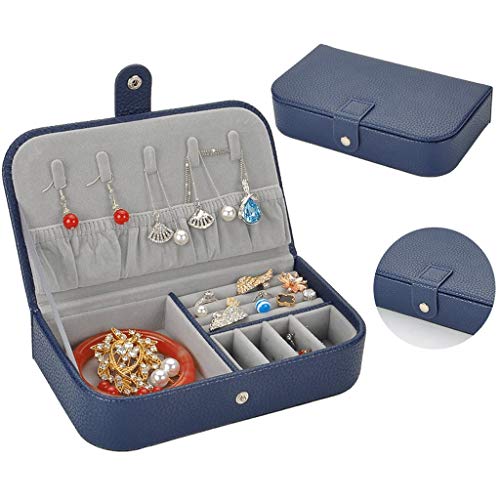 MINJING Kleine Schmuckschatulle für Damen, Reise-Schmuckkästchen, tragbar, Mini-Schmuck-Organizer für Ringe, Ohrringe, Halsketten, Mädchen, Schmuck-Organizer von MINJING