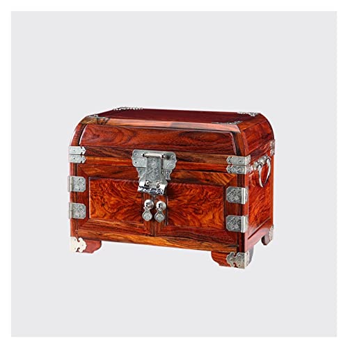 MINJING Schmuck-Aufbewahrungsbox, Make-up-Organizer, traditionelle Holz-Schmuckschatulle, Schatzkiste – orientalischer Stil, Holzkiste für Schmuck von MINJING