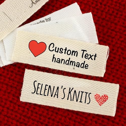 Personalisierte Kleidungsetiketten, Individuell Mit Ihrem Text Oder Logo, Handgefertigte Etiketten, Personalisierte Marke, Individuelles Logo, Nähetiketten, Baumwolle, Nähartikel(100pcs) von MINXLTD