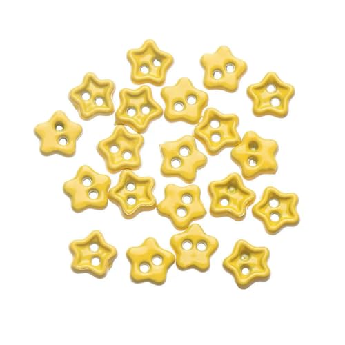 MIONGKI 20 Stück 4 mm handgefertigte Puppenkleidungsschnallen DIY Puppenkleidung Mini-Cartoon-Knöpfe 9 Farben Metallschnallen für 1/6 Puppenkleidung von MIONGKI