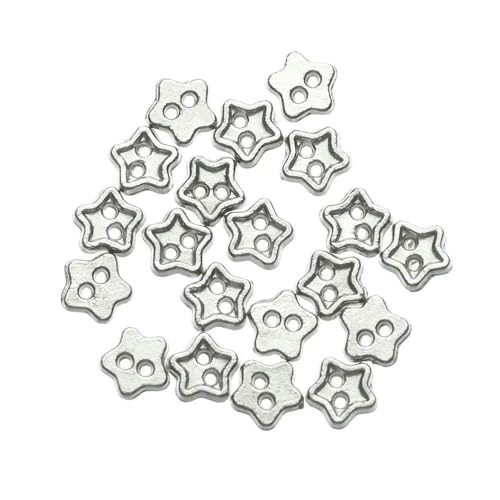 MIONGKI 20 Stück 4 mm handgefertigte Puppenkleidungsschnallen DIY Puppenkleidung Mini-Cartoon-Knöpfe 9 Farben Metallschnallen für 1/6 Puppenkleidung von MIONGKI