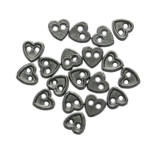 MIONGKI 20 Stück 4 mm handgefertigte Puppenkleidungsschnallen DIY Puppenkleidung Mini-Cartoon-Knöpfe 9 Farben Metallschnallen für 1/6 Puppenkleidung von MIONGKI