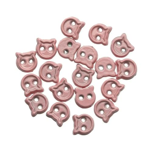 MIONGKI 20 Stück 4 mm handgefertigte Puppenkleidungsschnallen DIY Puppenkleidung Mini-Cartoon-Knöpfe 9 Farben Metallschnallen für 1/6 Puppenkleidung von MIONGKI