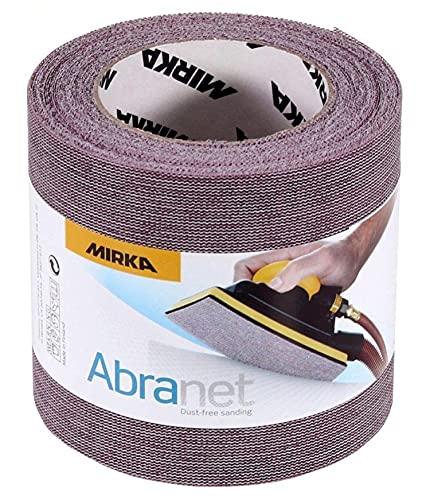 Mirka Abranet Netz-Schleifrolle 115 mm x 10 m Klett/Korn P100 / 1 Rolle/zum Schleifen von Holz, Spachtel, Lack, Kunststoff / 545BY001103R von MIRKA