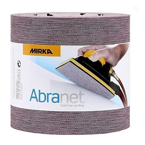 Mirka Abranet Netz-Schleifrolle 115 mm x 10 m Klett/Korn P600 / 1 Rolle/zum Schleifen von Holz, Spachtel, Lack, Kunststoff / 545BY001613R von MIRKA