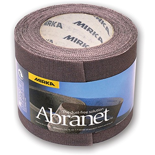 Mirka Abranet Netz-Schleifrolle 75 mm x 10 m Klett/Korn P240 / 1 Rolle/zum Schleifen von Holz, Spachtel, Lack, Kunststoff / 545BI001253R von MIRKA