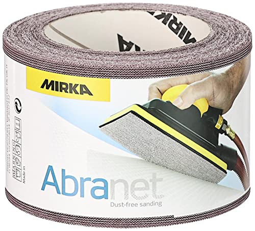 Mirka Abranet Netz-Schleifrolle 75 mm x 10 m Klett / Korn P600 / 1 Rolle / zum Schleifen von Holz, Spachtel, Lack, Kunststoff / 545BI001613R von MIRKA