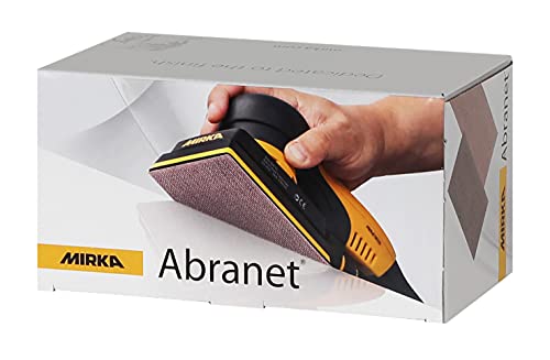 Mirka Abranet Netz-Schleifstreifen 70x125 mm Klett/Korn P80 / 50 Stk/zum Schleifen von Holz, Spachtel, Lack, Kunststoff / 5414905080 von MIRKA