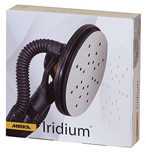 Mirka Iridium Schleifpapier Ø 225mm Klett Korn 150/25 Scheiben/Für Trockenbauschleifer Wand- und Deckenschleifer/Schleifen von Lack, Spachtel, Grundierung, Holz, Stahl, Mineralwerkstoffe von MIRKA