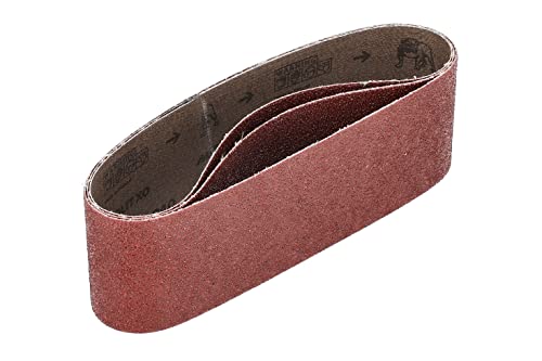 Mirka Red 3 Stück Gewebe-Schleifbänder 75x533mm / Korn P40 / hochwertiges Schleifband für Bandschleifer/Zum Schleifen von Holz und Metall von MIRKA