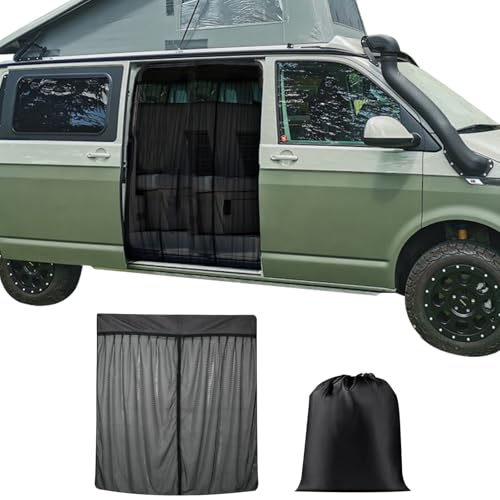 Magnetischer Insektenschutz für Vans, 155CM*130CM Universal Auto Magnetischer Insektennetz, Auto Heckklappe Moskitonetz mit Magnetverschluss für Vans, Wohnmobile, Wohnwagen (155X130CM) von MIRTHBUY