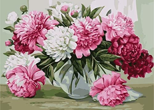 MISHBAY Diamond Painting Blumenstrauß - 30x40cm Diamond Painting Erwachsene - Diamant Painting Bilder Blumen - DIY 5D Satz Wand Dekor Diamantstickerei von MISHBAY