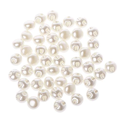 MISHITI 50pcs 10mm 11mm Runde Nähen Perlenknöpfe Für Kleidung Nähzubehör Kleidung Scrapbooking Kleidungsstück DIY Bekleidungswerkzeug von MISHITI