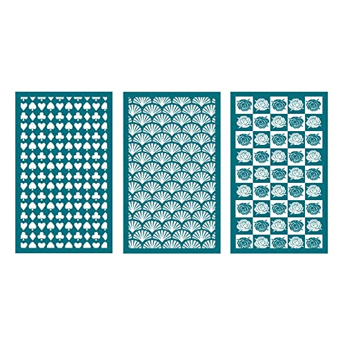 3 Stück Love-Heart Siebdruck-Schablonen Schneeflocke wiederverwendbare Siebdruck-Mesh-Schablonen Transfer für Basteldekoration 3 Stück Love-Heart Siebdruck-Schablonen Schneeflocke wiederverwendbare Siebdruck-Mesh-Schablonen Transfer für Basteldekoration von MISUVRSE