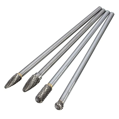 4 PCs 5 9-Zoll Langwolfram Stahlmassivkarbid Rotationsburrs Mit 6-mm Schaftanpassungs Rotary Werkzeug Für Holzbearbeitungsbohrer 4 PCs 5 9-Zoll Langwolfram Stahlmassivkarbid Rotationsburrs Mit 6-mm Schaftanpassungs Rotary Werkzeug Für Holzbearbeitungsbohrer von MISUVRSE