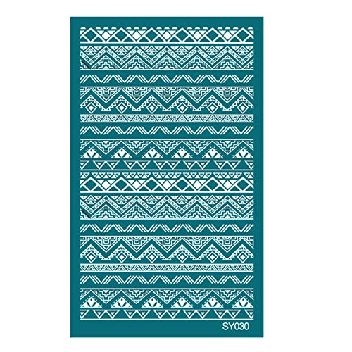 Geometrische Siebdruck-Schablonen für Ton, wiederverwendbar, Siebdruck zum Bedrucken von Ton, Schmuck, Ohrringen, Dekor Geometrische Siebdruck-Schablonen für Ton, wiederverwendbar, Siebdruck zum Bedrucken von Ton, Schmuck, Ohrringen, Dekor von MISUVRSE