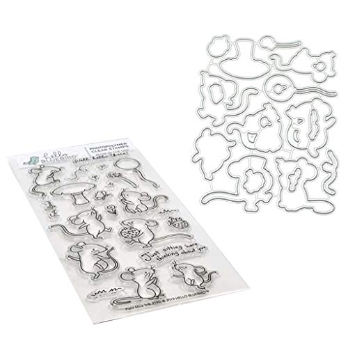 MISUVRSE Maus Durchsichtiger Stempel Metallstanzformen Stanzschablonen Für DIY Prägung Papier Leder Scrapbooking Kartenherstellung Stanzformen Für Die Kartenherstellung Neu von MISUVRSE