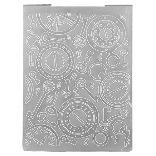 for Creative Clock for Key Embossing Folder, 3D-Prägung, Script, Schablone, Handarbeit, Grußkarte, T for Creative Clock for Key Embossing Folder, 3D-Prägung, Script, Schablone, Handarbeit, Grußkarte, T von MISUVRSE