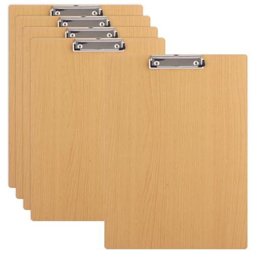 MIVIDE Extra große Klemmbretter, 31,8 x 43,7 cm, Hartfaserplatte, Büro-Klemmbretter aus Holz, Briefgröße, Klemmbretter mit niedrigem Profil-Clip, Klemmbrett mit Aufhängung für Künstler, Zeichnen, von MIVIDE