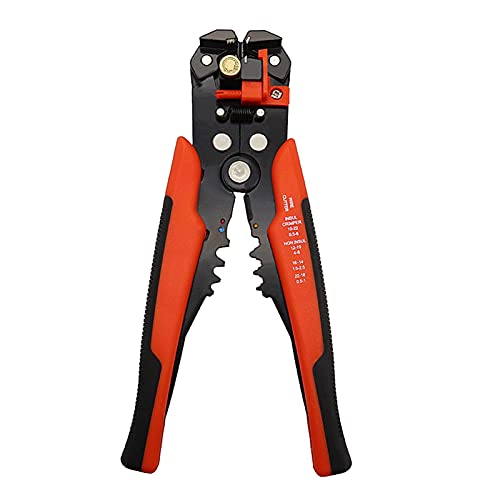 Multi Werkzeuge Alicate Stripper Zange Cutter Kabeldrahtkapazität 0,2-6mm2 Crimper Acutomatic Elektrische Reparaturwerkzeuge Minizange Crimpwerkzeuge(D1 Orange) von MJFVN