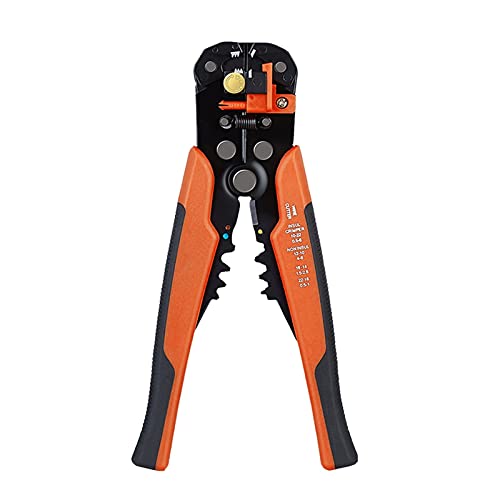 Zangen RIMPER Kabelschneider Automatische Drahtstreifen Multifunktionale Abisolierwerkzeuge Crimpzangenklemmen 0.2-6.0mm Werkzeug Crimpwerkzeuge(Orange) von MJFVN