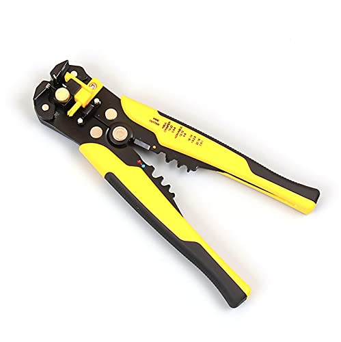 Zangen Wire Stripper Crimper Kabelschneider Automatisches Multifunktionsanschluss 0.2-6mm Abisolierwerkzeuge Crimpwerkzeuge(Yellow) von MJFVN