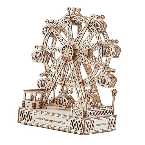 MJHYUGR spieluhr Geschenk DIY Handgemachtes Geburtstags- Und Valentinstagsgeschenk 3D-Riesenrad Acht Spieluhr-Montagemodell von MJHYUGR