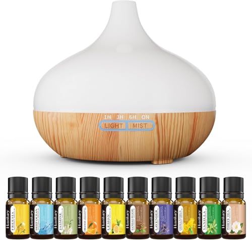 Aroma Diffuser für Duftöle,Ätherisches Öl Diffusor 550ML Frau kleine Fitness von MK.Dull