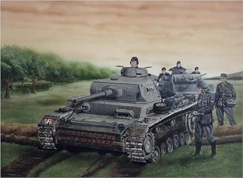 5D-Diamantgemälde Zum Selbermachen, Malen Nach Zahlen, Panzer, Militär, Armee, Kampfpanzer, Kristallstickerei, Kreuzstich, Kunsthandwerk, Dekoration, 40 X 50 cm Runder Bohrer von MKANLKX