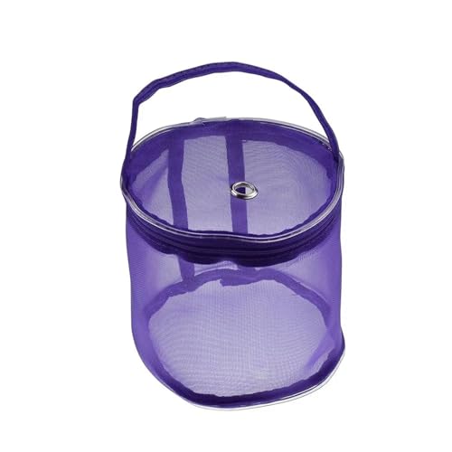 MKEMQXBEP 1PC Nähen Nadeln Handtasche Weben Werkzeuge Mesh Weben Häkeln Organizer Wolle Lagerung Garn Mesh Tasche(Purple) von MKEMQXBEP