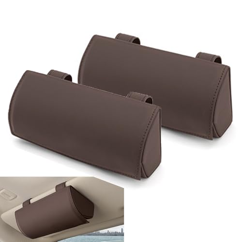 MKHIXTSL Brillenhalter Auto Sonnenblende für FIAT Freemont 2012-2025, Universelles Vegan Leder Brillenetui mit Magnetverschluss, Visor Sonnenbrillen-Aufbewahrung für SUV/LKW, C/Brown MKHIXTSL Brillenhalter Auto Sonnenblende für FIAT Freemont 2012-2025, Universelles Vegan Leder Brillenetui mit Magnetverschluss, Visor Sonnenbrillen-Aufbewahrung für SUV/LKW, C/Brown von MKHIXTSL
