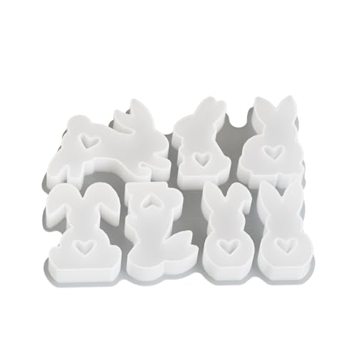 Silikonformen Gießformen Ostern, 3D Kaninchen Gießform Ostern, Epoxidharz Formen Giessformen Silikon Ostern für Handwerk, Gießformen Hasen Kerzen für DIY Handwerk, Ostern Dekoration von MKKZLPN