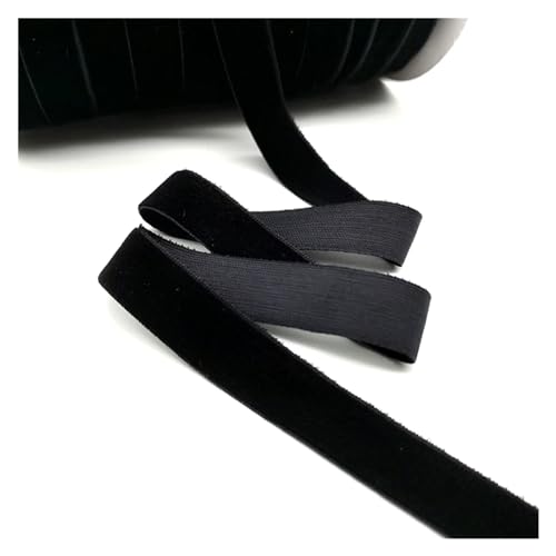 Samtband 5 Yards 6–25 mm Samtband, Hochzeit, Party, Dekoration, handgefertigtes Band, Geschenkverpackung, Haarschleife, DIY-Weihnachtsband Geschenkband Samt(Black,10mm wide) von MKLHAVB