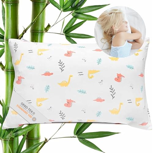 MKS Ergonomisches Baby Kissen 40x60 | Weiches Kinderkissen | Kinderkopfkissen für optimale Unterstützung des Rückens| Kleinkindkissen mit zauberhaften Mustern | Hypoallergene Baby Kopfkissen von MKS