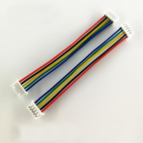 MKXOALNR 10Pcs JST 1.25MM 2P/3P/4P/5P/6P/7P/8 Pin 28AWG 20cm Same/Reverse Direction Double Connector with Wire 200MM CHELBOOYIN(Same Direction,Nero) von MKXOALNR